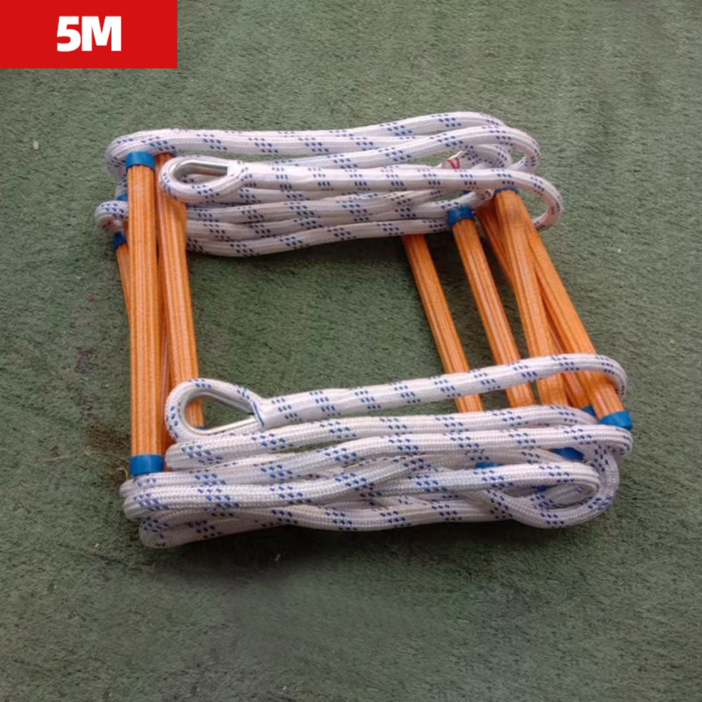 Fire Escape Ladder - Izolowana drabina linowa, antypoślizgowa, do samodzielnego