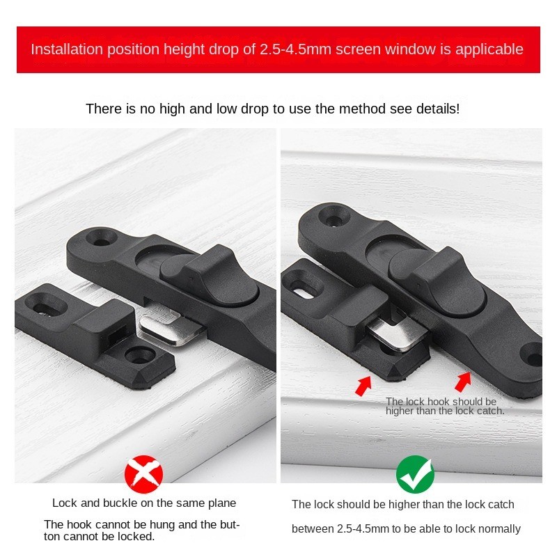 Sprężynowy plastikowy Push-Pul – Window Lock Bar recenzja i cena