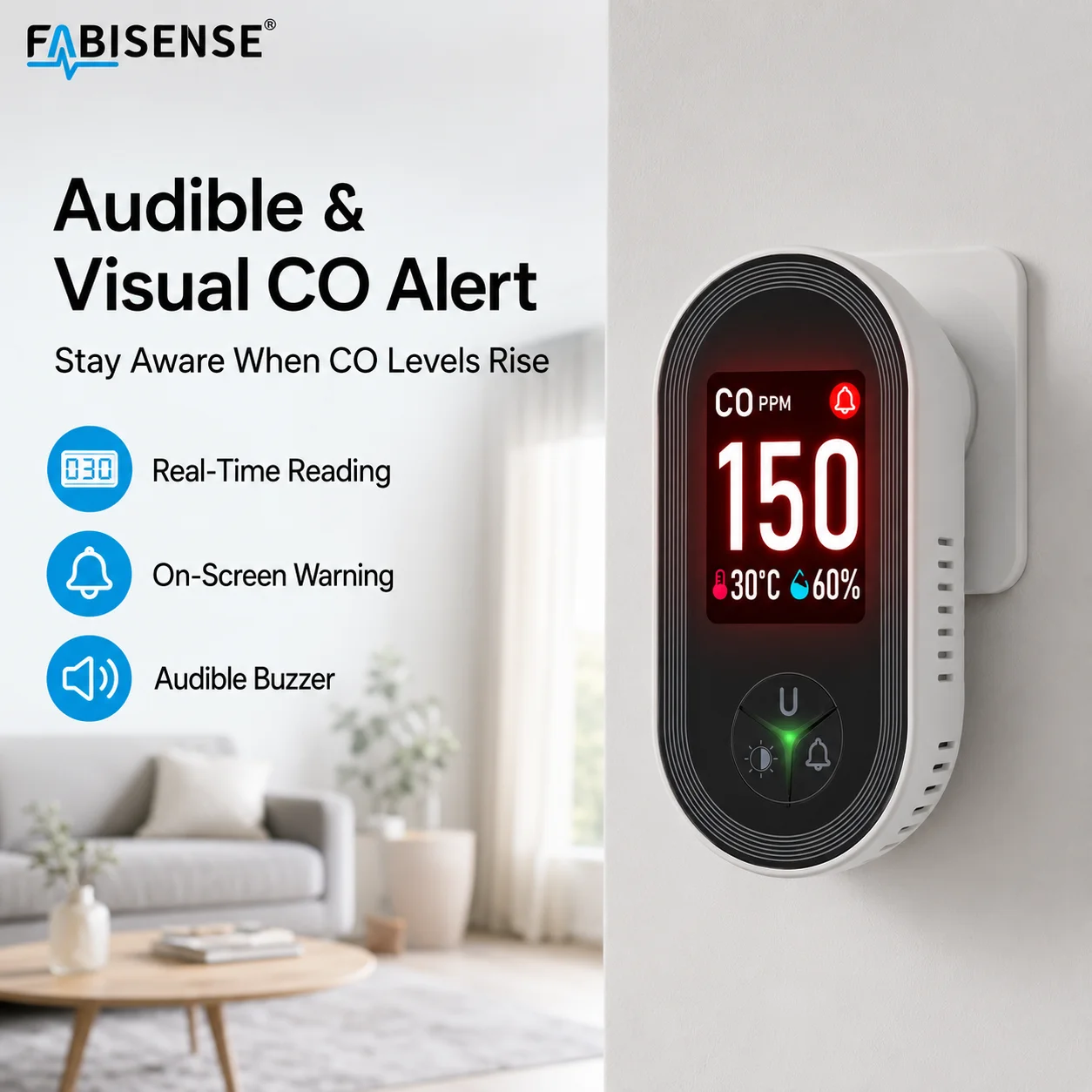 FABISENSE 24D Detektor Tlenku  – Co Detector Plug recenzja i cena