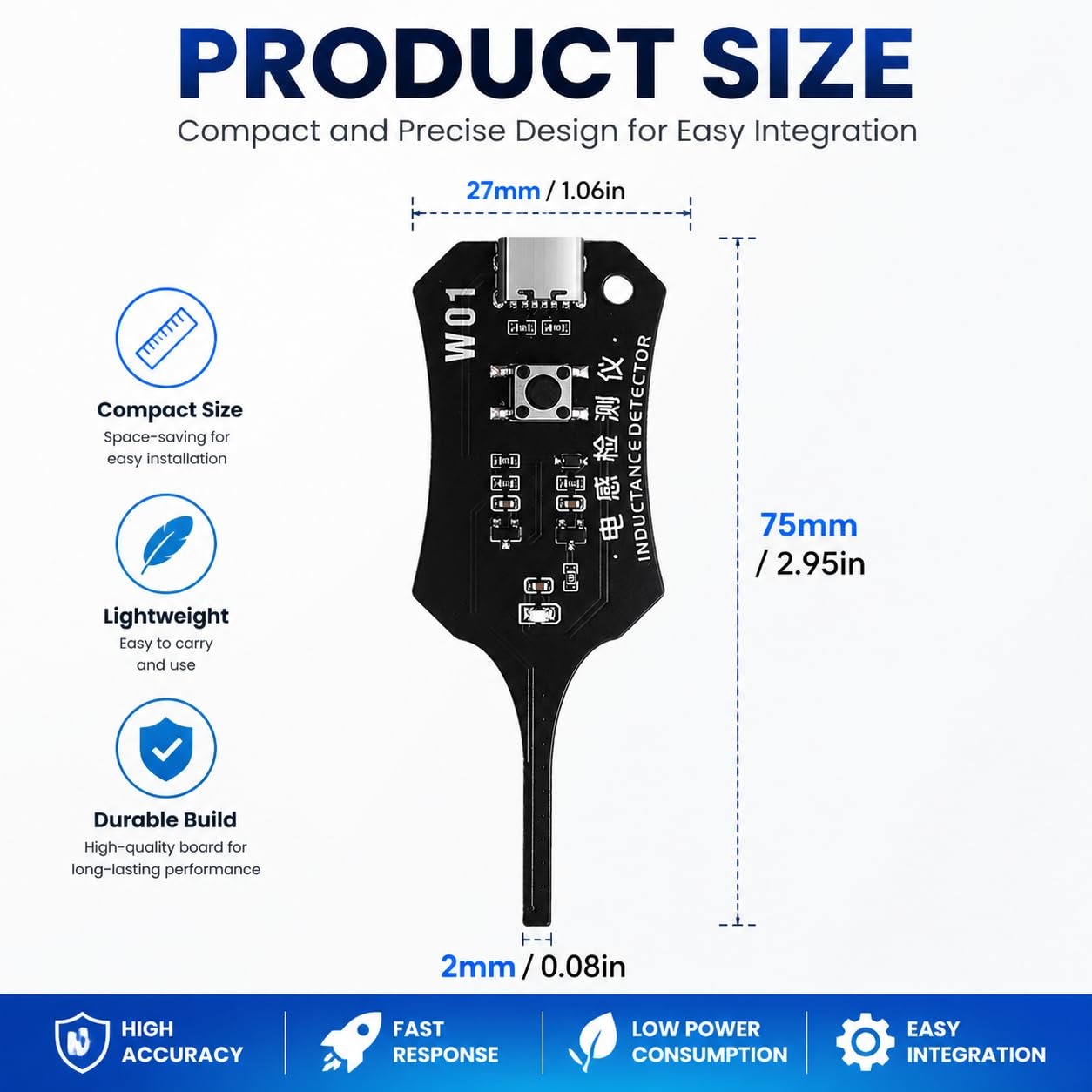 Tester indukcyjności typu C W0 – Co Detector Plug recenzja i cena