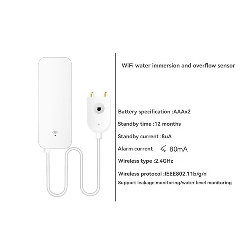 DTEN-Tuya WIFI Inteligentny Cz – Water Alarm Sensor recenzja i cena