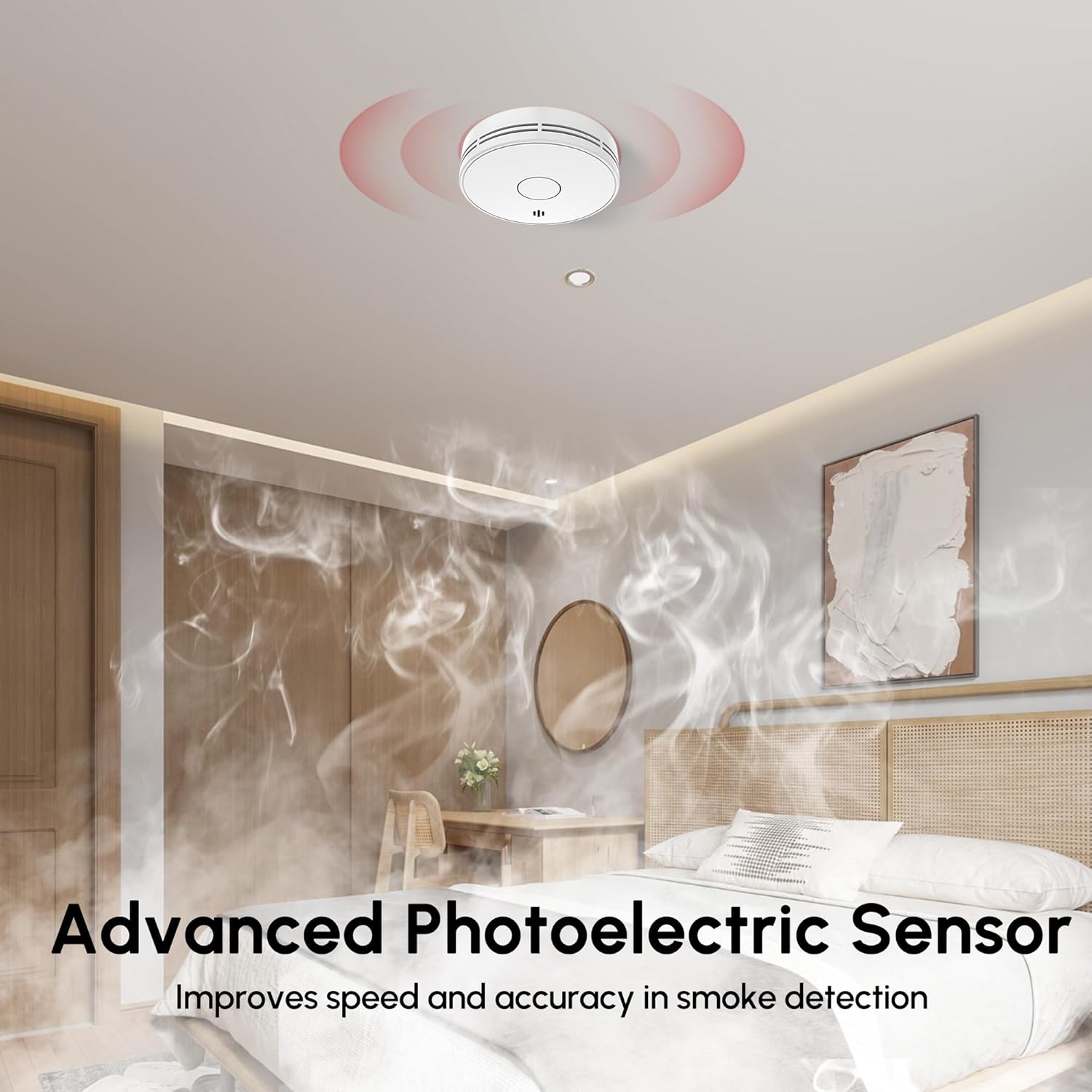 Czujnik dymu dla domu, 10-letn – Smoke Detector Interconnected recenzja i cena